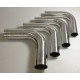 Coude aluminium soudable 90° diamètre extérieur 45 mm longueur 140 mm