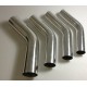 Coude aluminium soudable 45° diamètre extérieur 48 mm longueur 140 mm