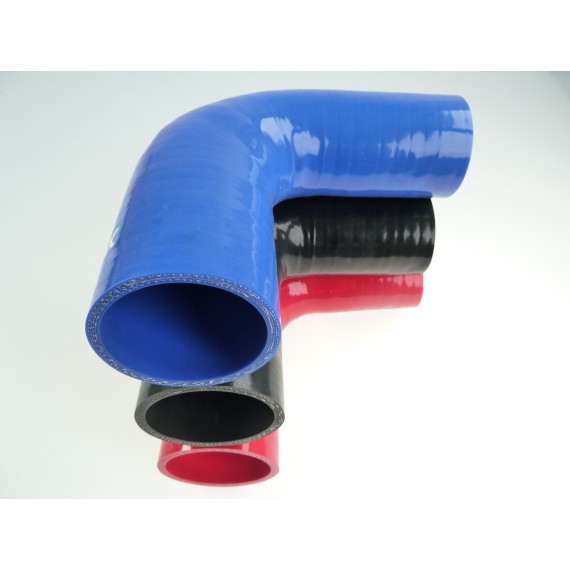 Réducteur 90° diamètre intérieur 45-51mm longueur 200mm silicone VMQ