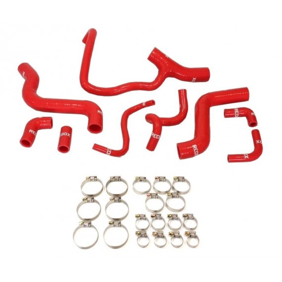 Kit 9 durites eau silicone REDOX pour LANCIA Delta HF HPE 2.0 16V TURBO 1995-1998