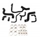 Kit 9 durites eau silicone REDOX pour LANCIA Delta HF HPE 2.0 16V TURBO 1995-1998