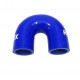 Coude silicone 180° Ø30 mm rayon 33 mm longueur débouchant 28 mm