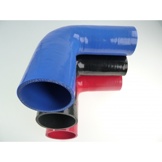 Reducteur silicone coude 90 degres 55 vers 65 mm longueur 125 mm REDOX