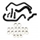 Kit 6 durites silicone huile PEUGEOT 405 MI16 1.9 16V XU9J4 160 ch 1987-1992 couche interne FVMQ — REDOX
