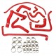Kit 10 durites silicone eau PEUGEOT 205 GTI 1.6 115 ch / 1.9 105-122-130 ch avec modine 1984-1990