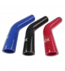 Coude silicone 45° - diamètre intérieur 28 mm - longueur 100 mm