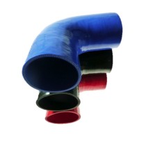 Coude silicone 90° - diamètre intérieur 102 mm - longueur 125 mm