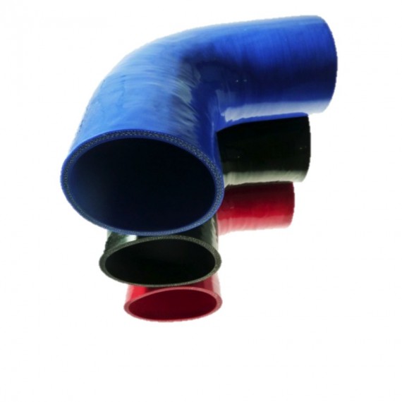 Coude silicone 90° - diamètre intérieur 102 mm - longueur 125 mm