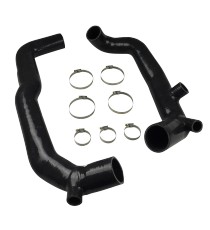 Kit 2 durites silicone Ø51 mm admission turbo BMW N54B30 135i 1M 335i FVMQ — REDOX
