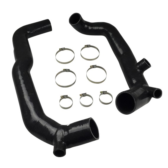 Kit 2 durites silicone Ø51 mm admission turbo BMW N54B30 135i 1M 335i FVMQ — REDOX
