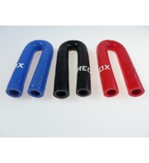 Coude silicone 180° - diamètre intérieur 13 mm - longueur 100 mm