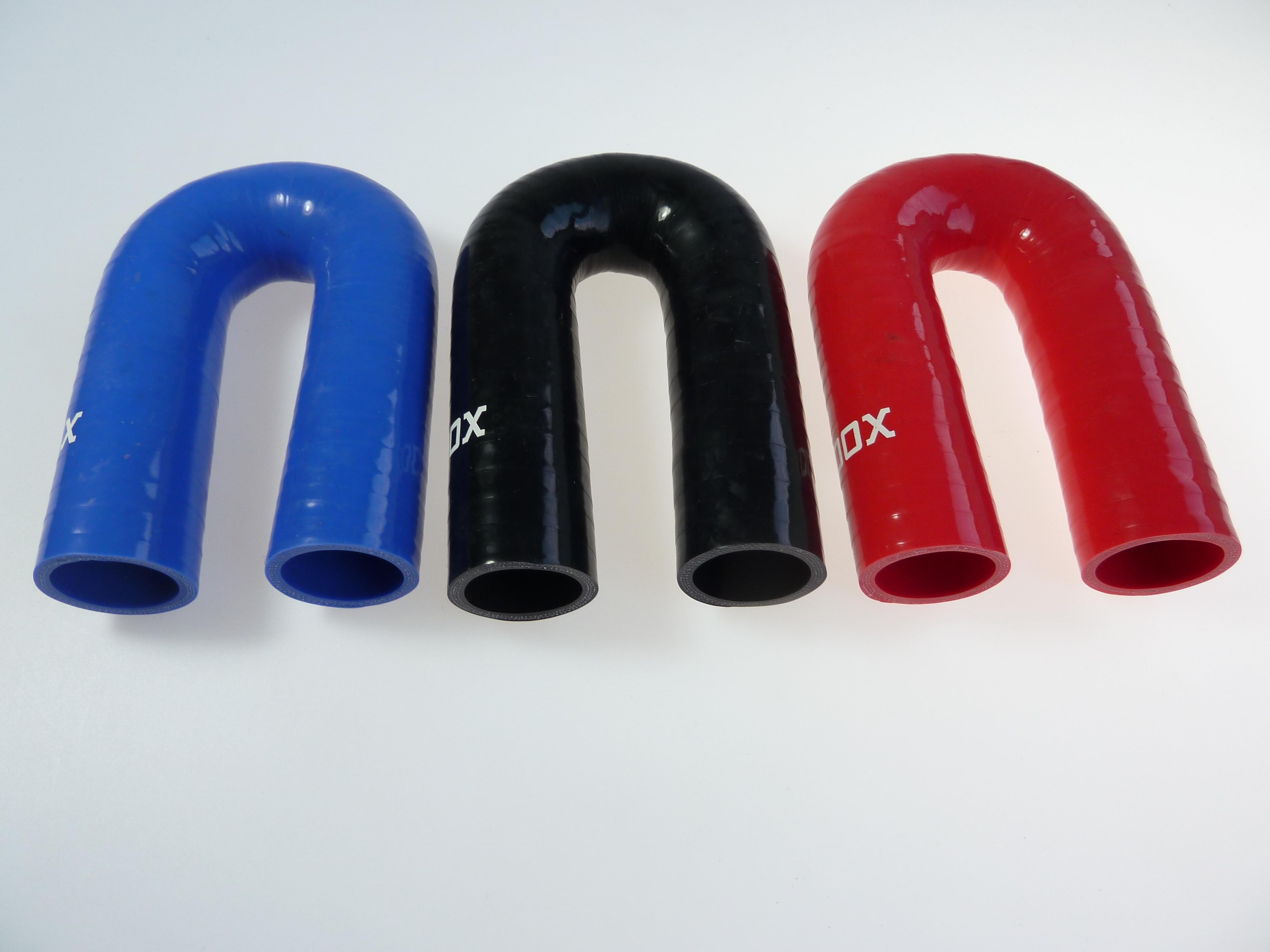 180 degrés silicone coude 180 ° ID 83mm Arc LLK silicone tuyau tuyau-Noir