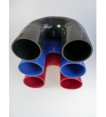 Coude silicone 180° - diamètre intérieur 102 mm - longueur 125 mm