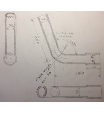 Raccord silicone 3 voies Ø14 mm - entraxes 130/150 mm - noir