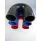 90mm - Coude 180° silicone - REDOX