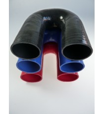 Coude silicone 180° - diamètre intérieur 70 mm - longueur 125 mm