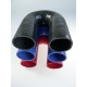 60mm - Coude 180° silicone - REDOX