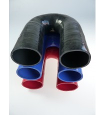 Coude silicone 180° - diamètre intérieur 60 mm - longueur 125 mm