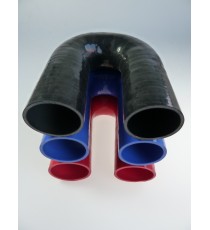 Coude silicone 180° - diamètre intérieur 57 mm - longueur 100 mm