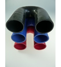 Coude silicone 180° - diamètre intérieur 54 mm - longueur 100 mm