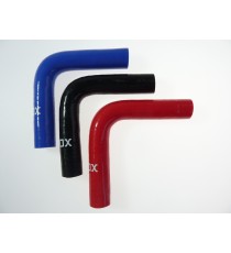 Coude silicone 90° - diamètre intérieur 19 mm - longueur 100 mm