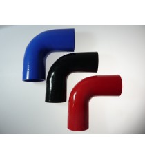 Coude silicone 90° - diamètre intérieur 76 mm - longueur 125 mm