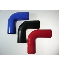 Coude silicone 90° - diamètre intérieur 70 mm - longueur 125 mm
