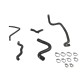 Kit 5 durites silicone eau RENAULT Clio I 1.2 RL/RN/RT C3J/E7F 55/60 ch 1991-1995 — REDOX