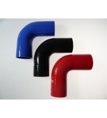 Coude silicone 90° - diamètre intérieur 57 mm - longueur 100 mm