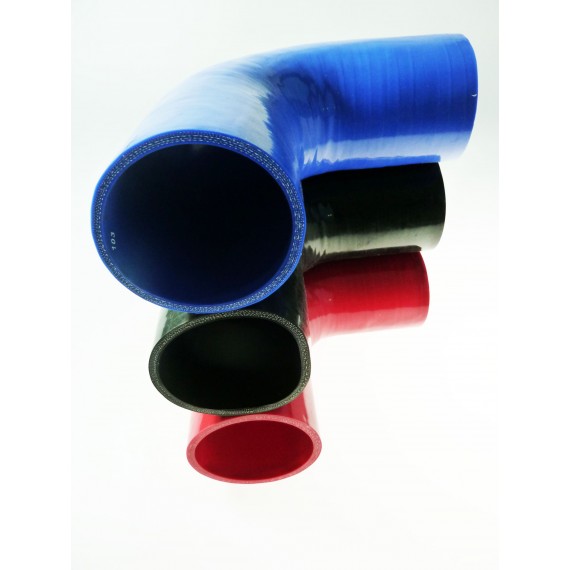 90mm - Coude 90° silicone - REDOX