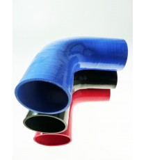 Coude silicone 90° - diamètre intérieur 85 mm - longueur 125 mm