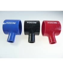 Manchon T silicone - diamètre principal 76 mm - dérivation 25 mm - longueur 76 mm