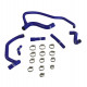 Kit 6 durites silicone huile PEUGEOT 405 MI16 1.9 16V XU9J4 160 ch 1987-1992 couche interne FVMQ — REDOX
