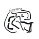 Kit 10 durites silicone eau PEUGEOT 205 GTI 1.6 115 ch / 1.9 105-122-130 ch avec modine 1984-1990
