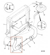 JCB TM 300 Durite eau repère 5