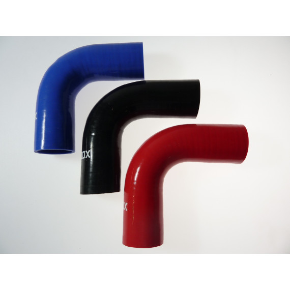 Coude 90° diamètre intérieur 45mm longueur 100mm silicone avec couche interne résistante hydrocarbure