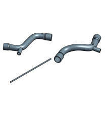 Kit 3 durites suralimentation air turbo essence silicone pour MASERATI 3200 GT Phase 2 2001-2002