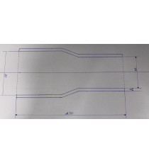 Réducteur droit Diamètre 57-80mm Longueur 190mm silicone