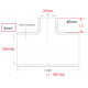 Durite silicone standard personnalisable (L / Ø / Angle)