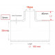 Durite de Chauffage Silicone Mercedes Citaro - T de Dérivation D28/15/28mm L160mm - Équivalent OEM A0029977274