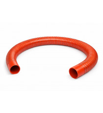 Flexible silicone annelé Ø80 mm × 2 m RAL 2001 orange refroidissement eau