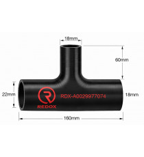 Durite Silicone en T de Refroidissement Mercedes Citaro Euro6 - A0029977074