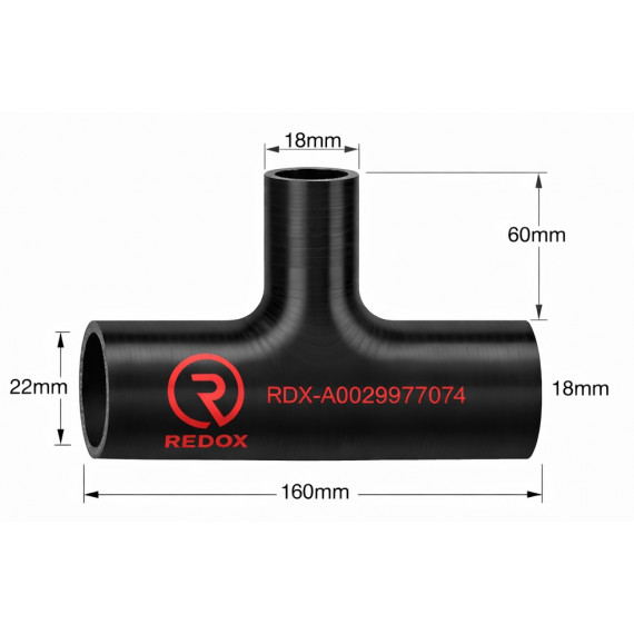 Durite Silicone en T de Refroidissement Mercedes Citaro Euro6 - A0029977074