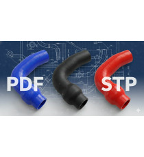 Forfait 1 Durite Silicone Sur-Mesure à partir de Fichiers 3D et Plans