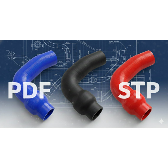 Forfait 1 Durite Silicone Sur-Mesure à partir de Fichiers 3D et Plans