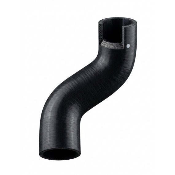Durite silicone coudée forme Z 45mm haute performance - Noir