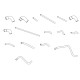 Kit 16 durites silicone refroidissement eau MASERATI 222 Coupé E 2.8 Biturbo - colliers inox inclus - Noir Mat