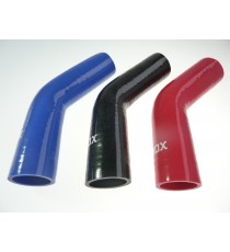 Coude silicone 45° - diamètre intérieur 38 mm - longueur 100 mm