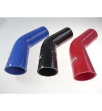 Coude silicone 45° - diamètre intérieur 48 mm - longueur 100 mm