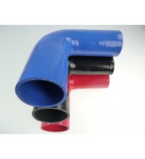 Réducteur silicone 90° - diamètres intérieurs 57-63 mm - longueur 125 mm